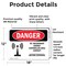 Signmission Radiation & Laser Sign, 12 in H x 18 in W, Vinyl Decal, Rectangle OS-2PACK-DS-D-1218-L-1693 - alternate 5